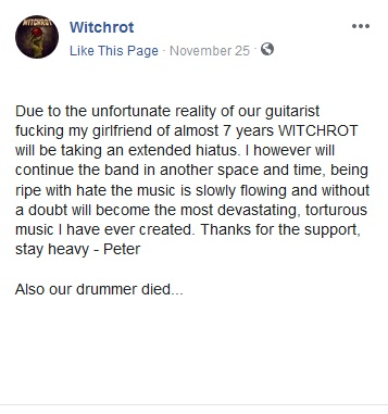 Illustration for article titled Metal band breaks up for multiple very good reasons